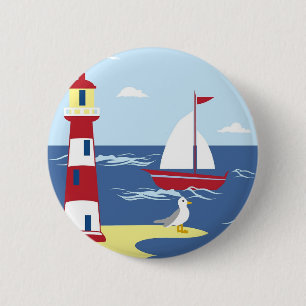 Badge Rond 5 Cm phare
