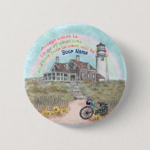 Badge Rond 5 Cm Phare d'acceptation