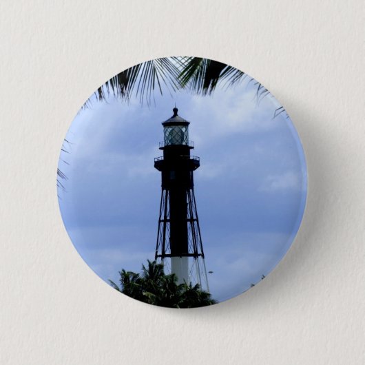 Badge Rond 5 Cm Phare d'admission de Hillsboro (Devant)