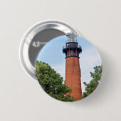 Badge Rond 5 Cm Phare de Currituck (Devant & derrière)