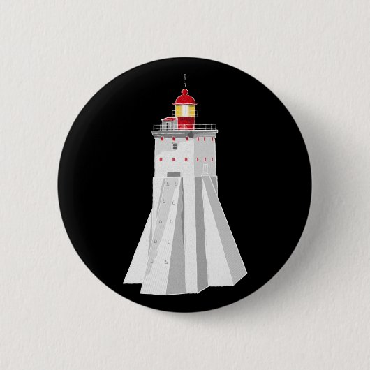 Badge Rond 5 Cm Phare de Kopu (Devant)