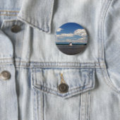 Badge Rond 5 Cm Phare de la rivière Hudson (En situation)