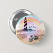 Badge Rond 5 Cm Phare de la Stormy à vélo (Devant & derrière)