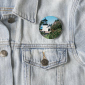Badge Rond 5 Cm Phare de Meares de cap, Orégon (En situation)
