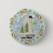 Badge Rond 5 Cm Phare de New Jersey Shells (Devant)