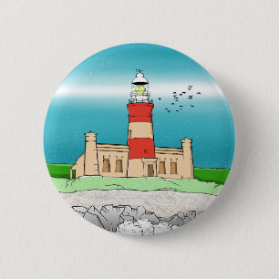 Badge Rond 5 Cm Phare du Cap Agulhas
