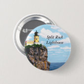 Badge Rond 5 Cm Phare fendu de roche (Devant & derrière)