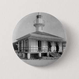 Badge Rond 5 Cm Phare principal de cèdre