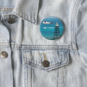 Badge Rond 5 Cm Phare principal de sable (En situation)