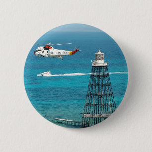 Badge Rond 5 Cm Phare principal de sable