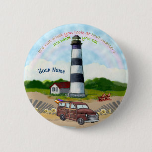 Badge Rond 5 Cm Phare Rainbow Choice