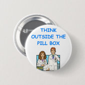 Badge Rond 5 Cm pharmacien (Devant & derrière)