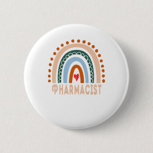 Badge Rond 5 Cm Pharmacien Arc-en-Ciel Appréciation précieuse Trav