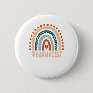 Badge Rond 5 Cm Pharmacien Arc-en-Ciel Appréciation précieuse Trav