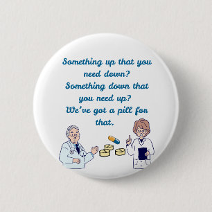 Badge Rond 5 Cm Pharmacien drôle
