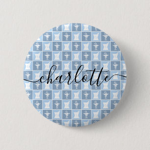 Badge Rond 5 Cm Pharmacien personnalisé Pharmacie