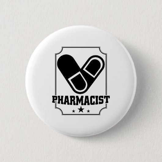 Badge Rond 5 Cm Pharmaciens| Cadeau professionnel de pharmacie pha (Devant)