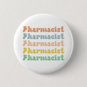 Badge Rond 5 Cm Pharmacist Retro Groovy Pharmacy (Devant)