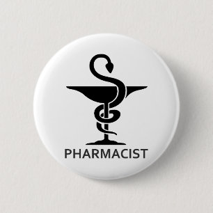 BADGE ROND 5 CM PHARMACISTE