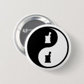 Badge Rond 5 Cm Pharmacologie de Yin Yang (Devant & derrière)