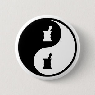 Badge Rond 5 Cm Pharmacologie de Yin Yang
