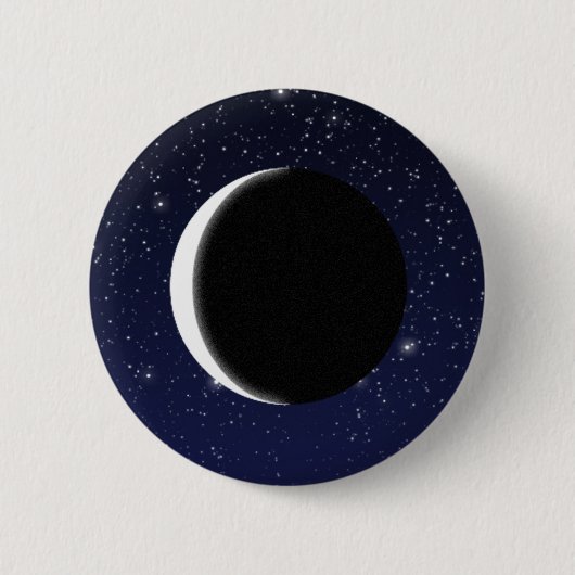 Badge Rond 5 Cm Phases de la Lune (Devant)