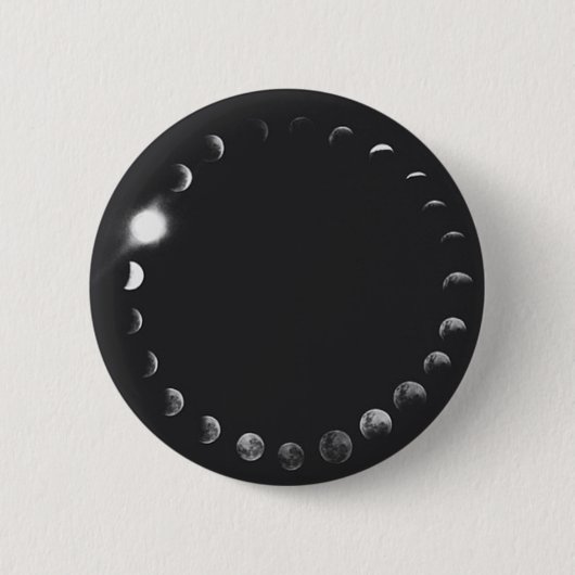 Badge Rond 5 Cm Phases du bouton de lune (Devant)