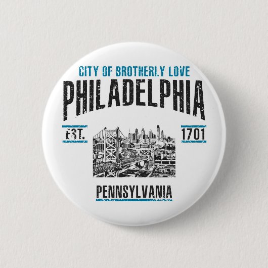 Badge Rond 5 Cm Philadelphie (Devant)
