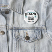 Badge Rond 5 Cm Philadelphie (En situation)