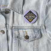 Badge Rond 5 Cm Philadelphie Pennsylvanie (En situation)