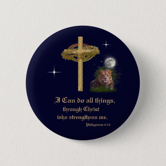 Badge Rond 5 Cm Philippiens 4:16 (Devant)
