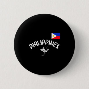 Badge Rond 5 Cm Philippines fierté pinoy sports ski filipino
