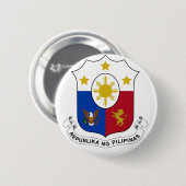 Badge Rond 5 Cm PhilippinesCoat des bras (Devant & derrière)
