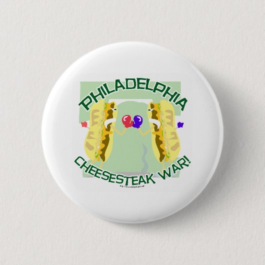 Badge Rond 5 Cm Philly Cheesteak War (Devant)