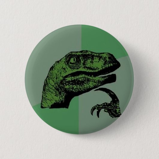 Badge Rond 5 Cm Philosoraptor (Devant)
