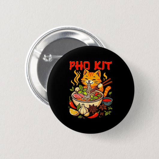 Badge Rond 5 Cm Pho Kit Mariners Cat Funny Meme (Devant & derrière)