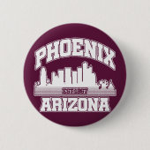 Badge Rond 5 Cm Phoenix, Arizona (Devant)