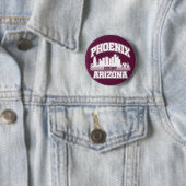 Badge Rond 5 Cm Phoenix, Arizona (En situation)