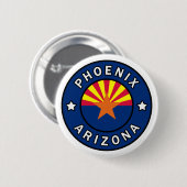 Badge Rond 5 Cm Phoenix Arizona (Devant & derrière)