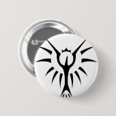 Badge Rond 5 Cm Phoenix couronné (Devant & derrière)