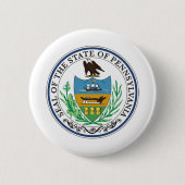 Badge Rond 5 Cm phoque de l'état de pennsylvanie (Devant)