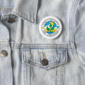 Badge Rond 5 Cm Phoque du comté de Fresno (En situation)