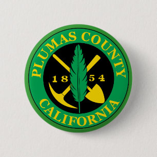Badge Rond 5 Cm Phoque du comté de Plumas