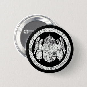 Badge Rond 5 Cm Phoque hongrois avec armoiries Hongrie Cadeaux