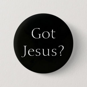 Badge Rond 5 Cm Photo 196, T'As Jésus ?