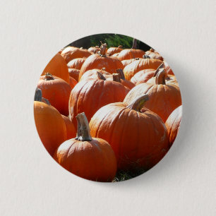 Badge Rond 5 Cm Photo citrouille pour automne, Halloween ou Thanks