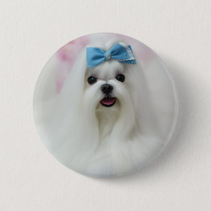 Badge Rond 5 Cm Photo de chien personnalisé Épinglette de bouton