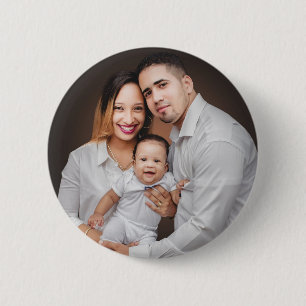 Badge Rond 5 Cm Photo de famille personnalisée sur mesure