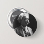 Badge Rond 5 Cm photo de Mark Twain (Devant & derrière)