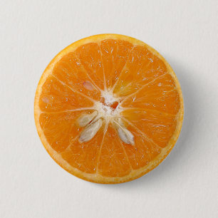 Badge Rond 5 Cm photo de tranche d'orange